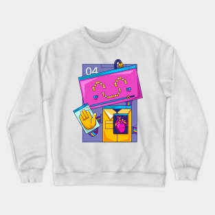 Technology Smiling Robot Crewneck Sweatshirt